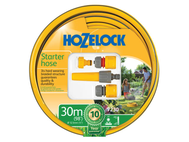 HOZELOCK STARTER HOSE & FITTINGS SET 30M 12.5MM