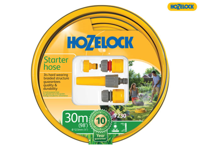 HOZELOCK STARTER HOSE & FITTINGS SET 30M 12.5MM