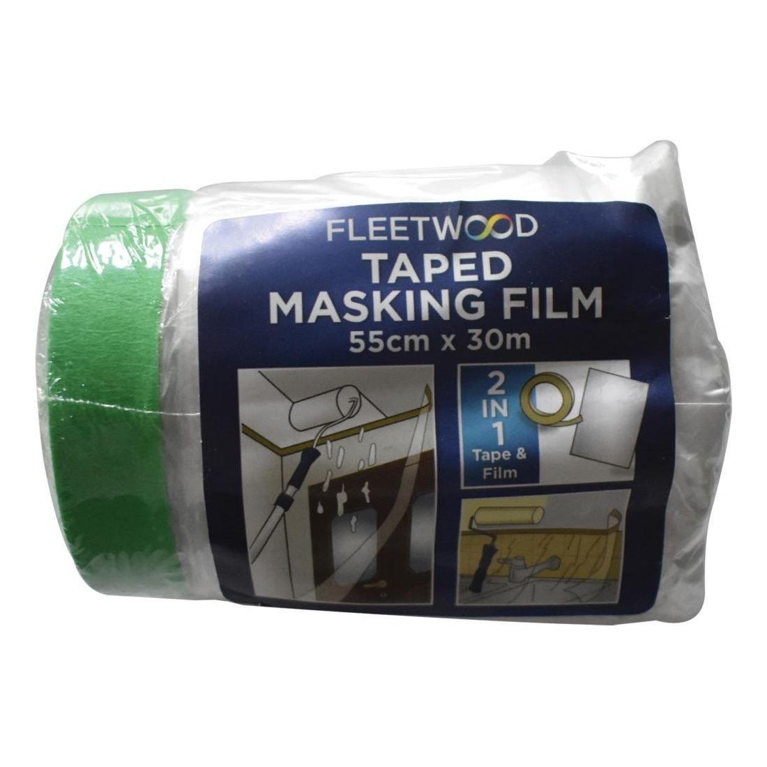 FLEETWOOD TAPED MASKING FILM 55CM X 30M