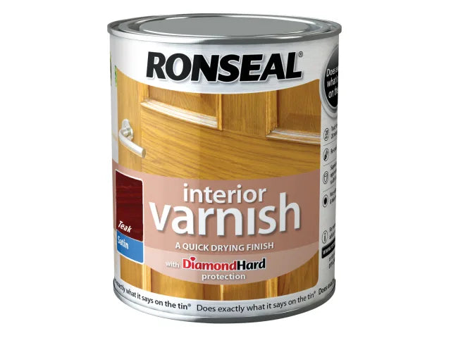 RONSEAL DIAMOND INTERIOR VARNISH TEAK 250ML