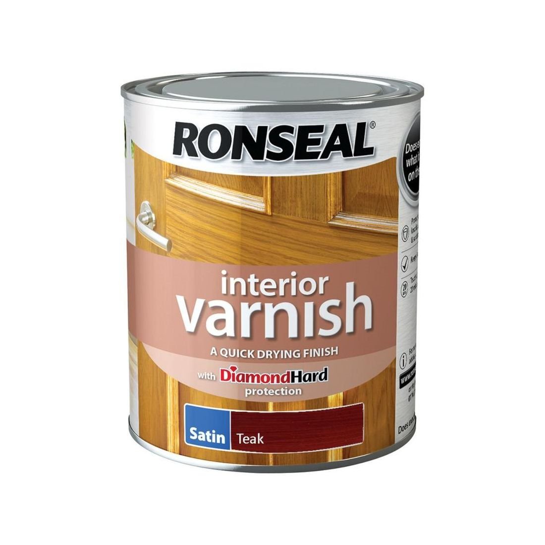 RONSEAL DIAMOND INTERIOR VARNISH TEAK 750ML