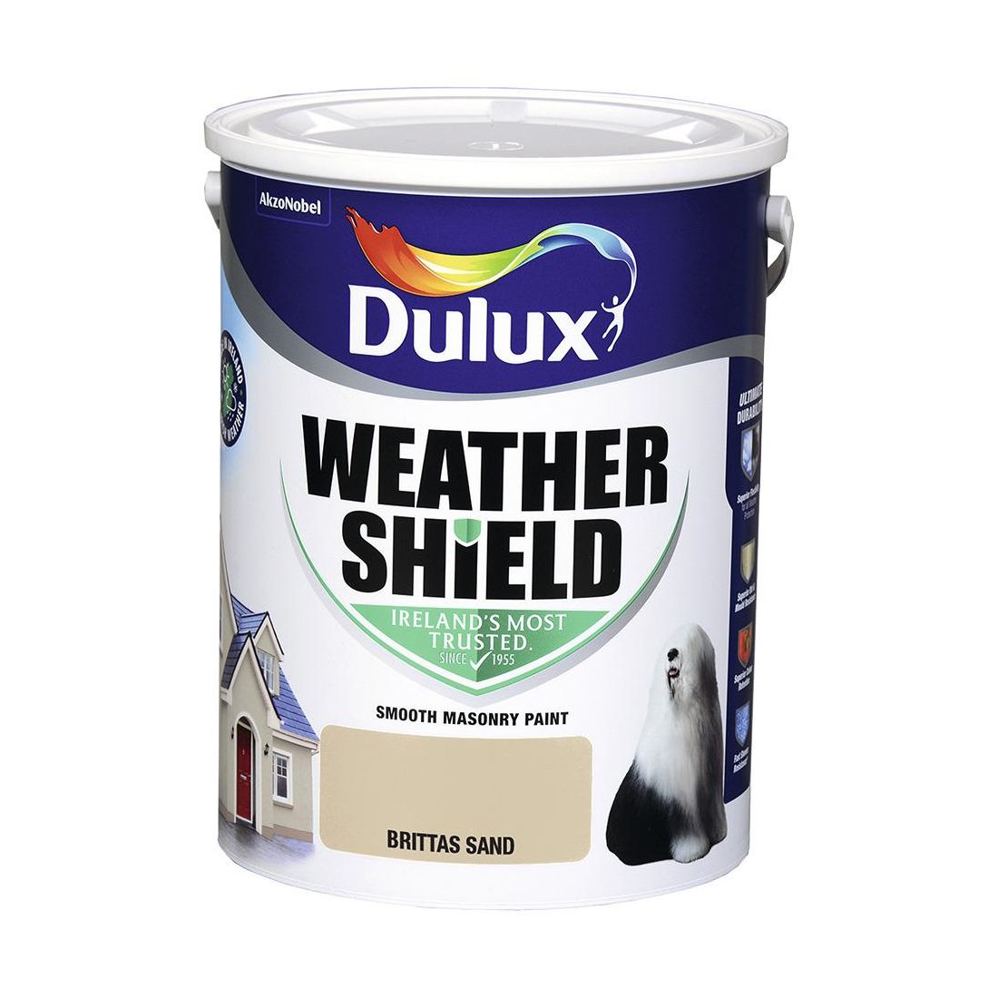DULUX WEATHERSHIELD BRITTAS SAND 5L