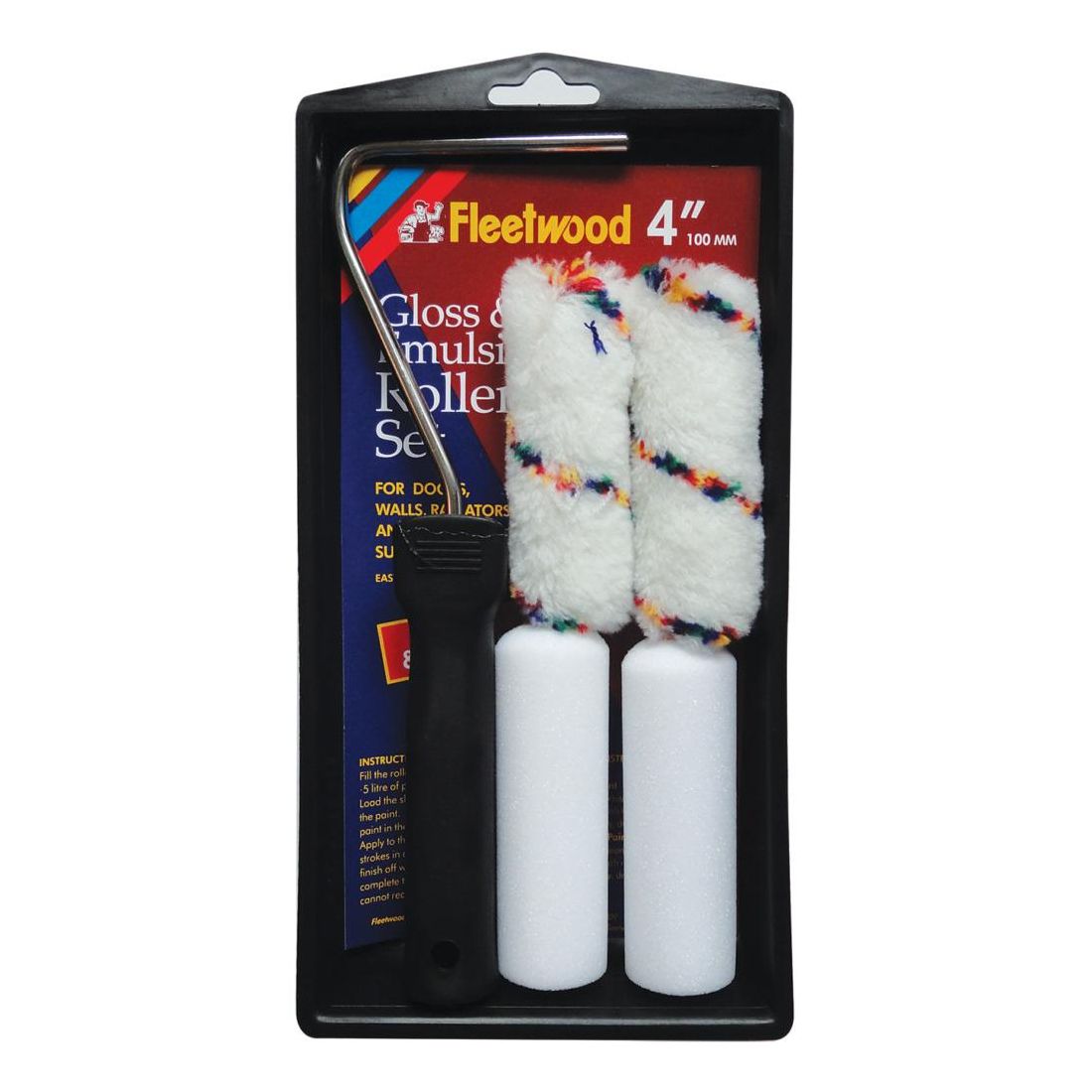 FLEETWOOD GLOSS & EMULSION ROLLER SLEEVES SET 4"