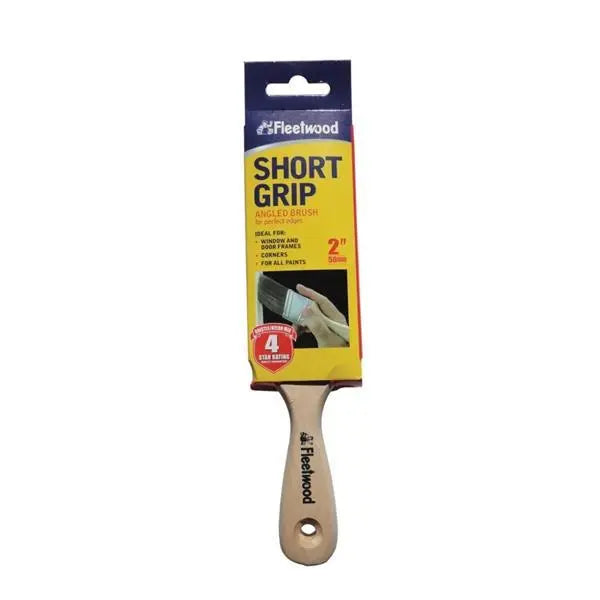 FLEETWOOD SHORT GRIP ANGLED BRUSH 2"