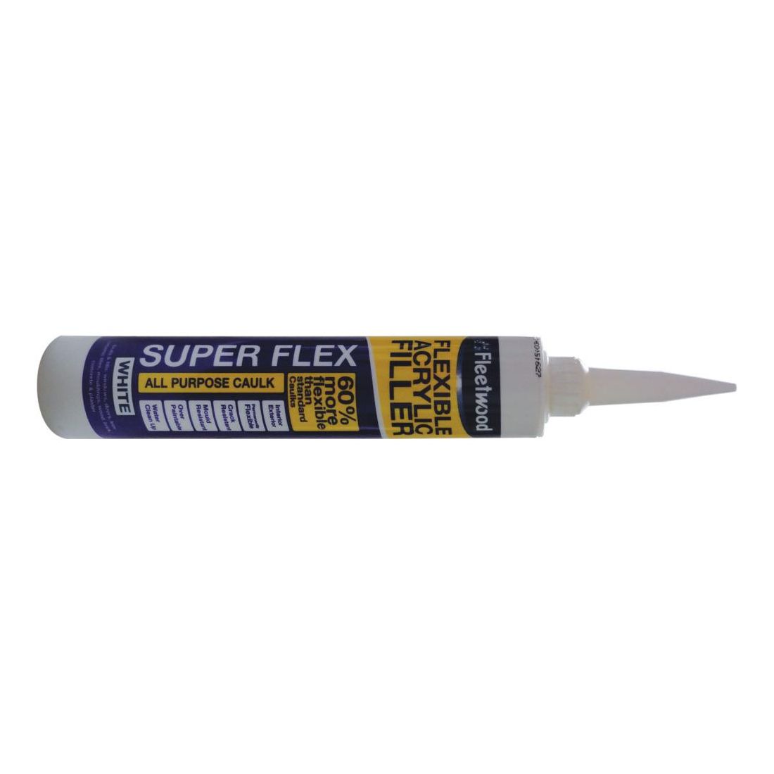 FLEETWOOD SUPER FLEX ALL PURPOSE CAULK WHITE 380ML