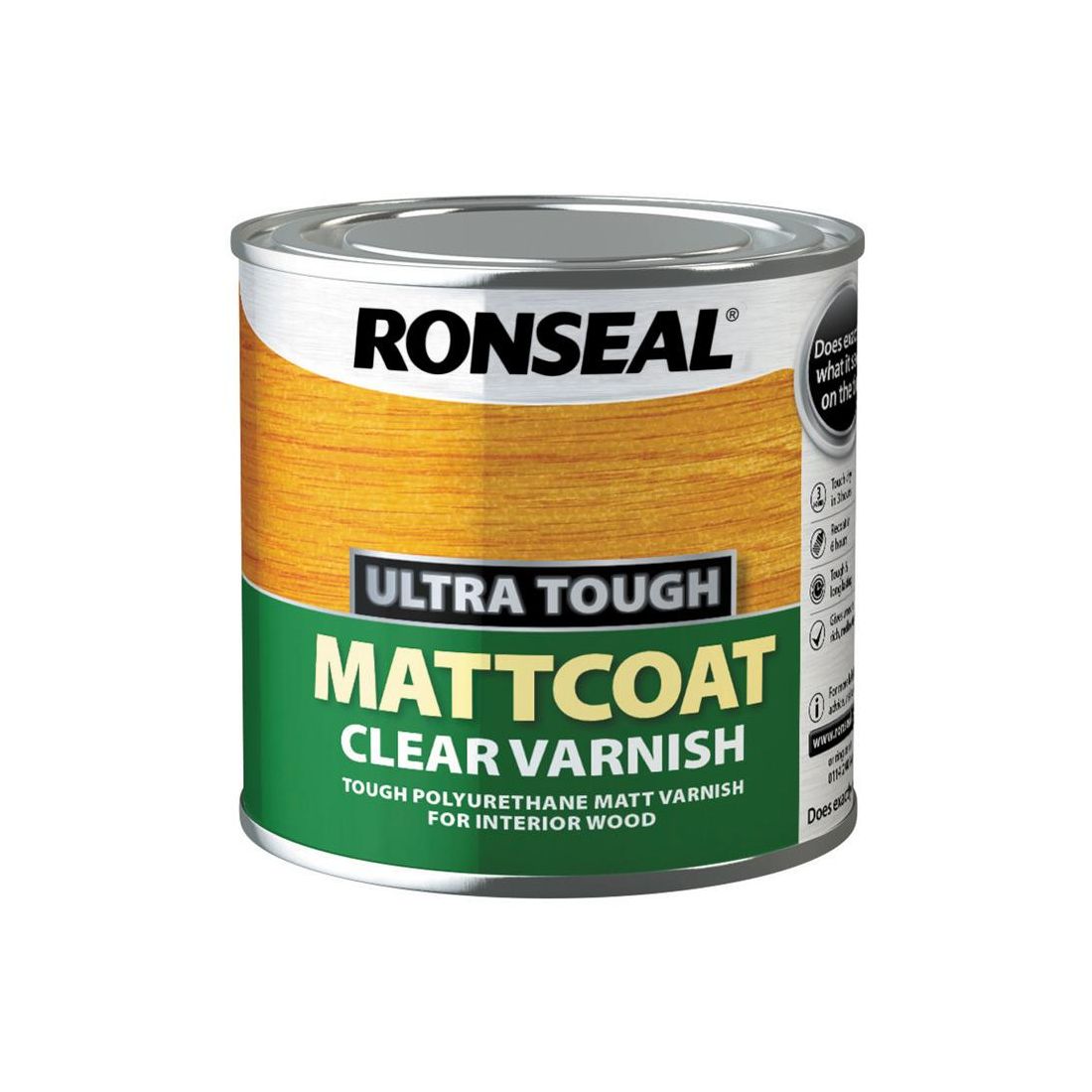 RONSEAL ULTRA TOUGH CLEAR VARNISH MATT 250ML