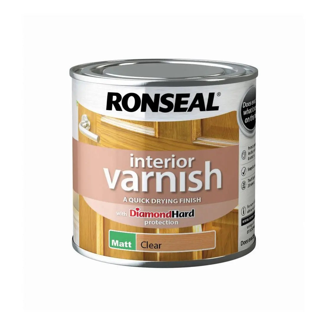 RONSEAL DIAMOND CLEAR MATT VARNISH 250ML