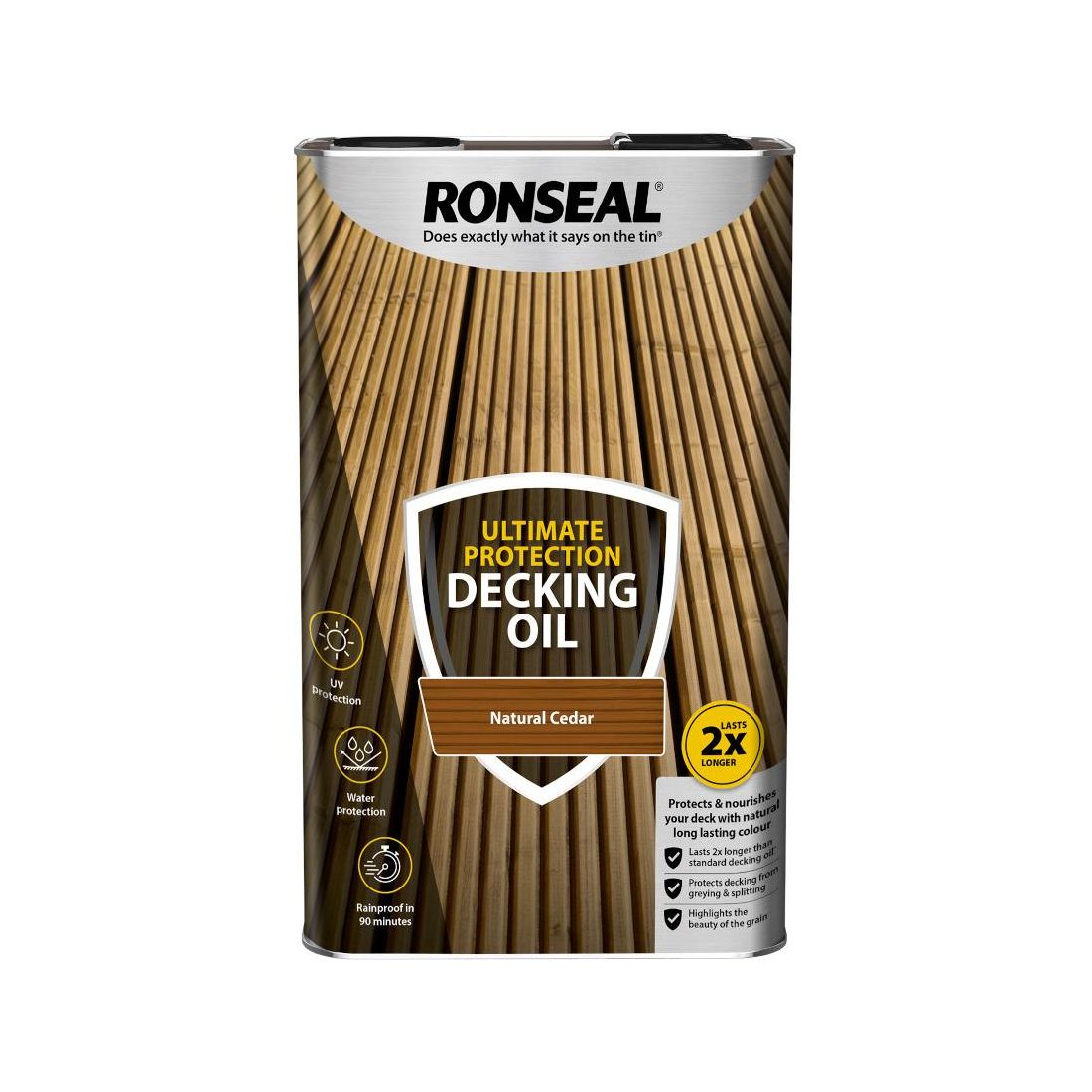 RONSEAL ULTIMATE DECKING OIL NATURAL CEDAR 5L