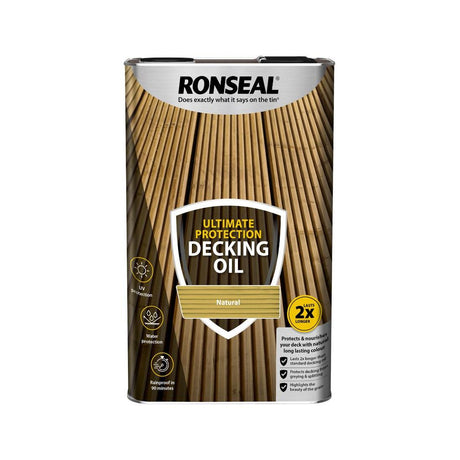 RONSEAL ULTIMATE DECKING OIL NATURAL 5L