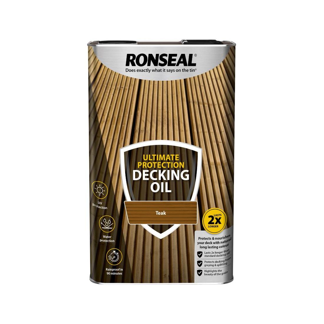 RONSEAL ULTIMATE DECKING OIL TEAK 5L