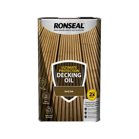 RONSEAL ULTIMATE DECKING OIL DARK OAK 5L