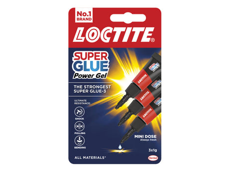 LOCTITE SUPER GLUE 3 POWER GEL TUBE 3X1G