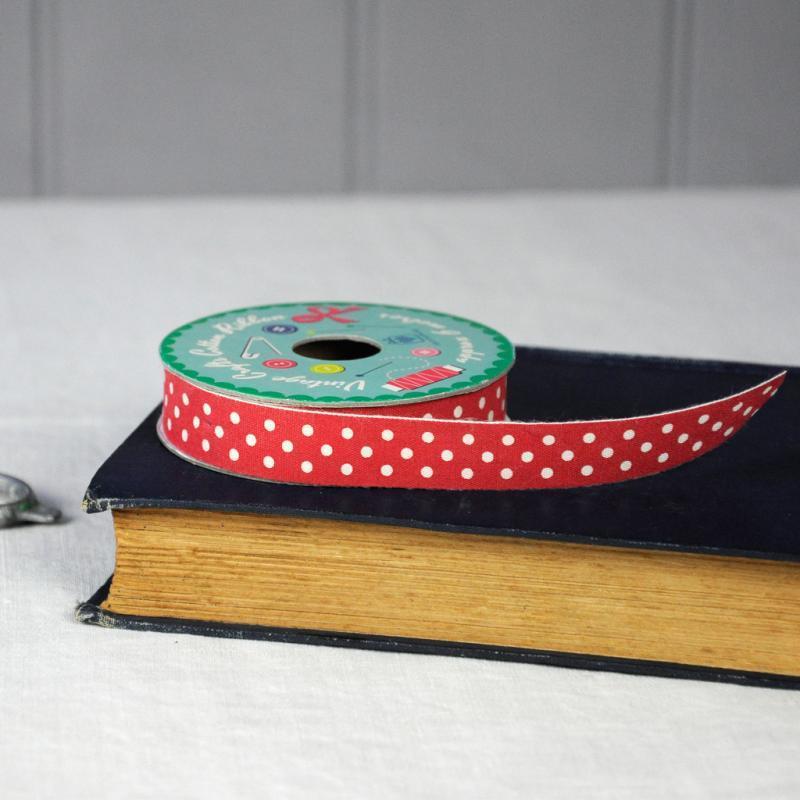 VINTAGE CRAFTS COTTON RIBBON POLKADOTS