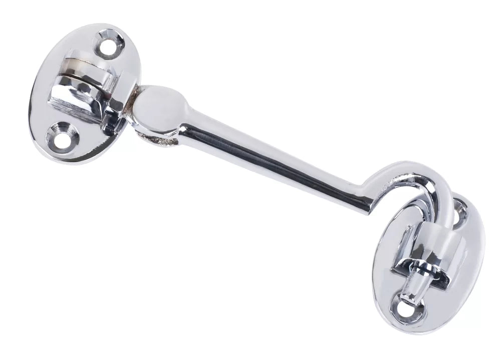 SECURIT CHROME CABIN HOOK 100MM