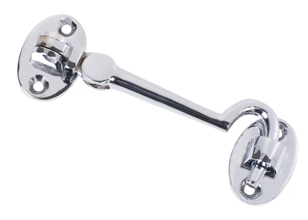 SECURIT CHROME CABIN HOOK 100MM