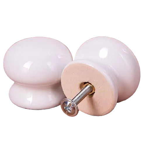 SECURIT WHITE CERAMIC KNOBS 35MM
