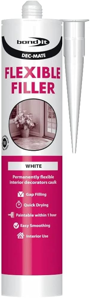 BOND-IT FLEXIBLE CAULK FILLER WHITE 380ML