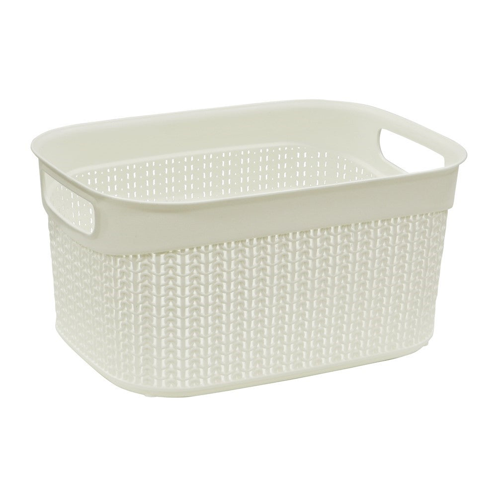9 LT LOOP STORAGE BASKET WHITE
