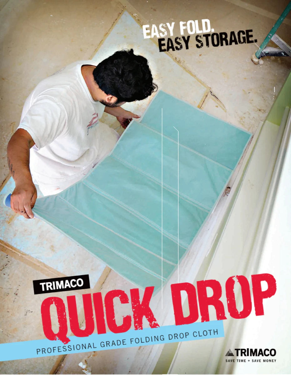 TRIMACO QUICK DROP FOLDING MAT DROPCLOTH