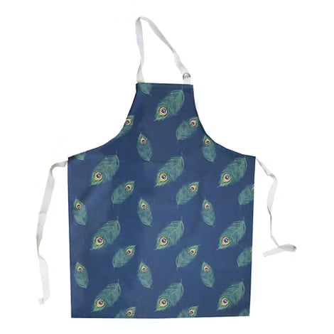 PEACOCK FEATHER APRON