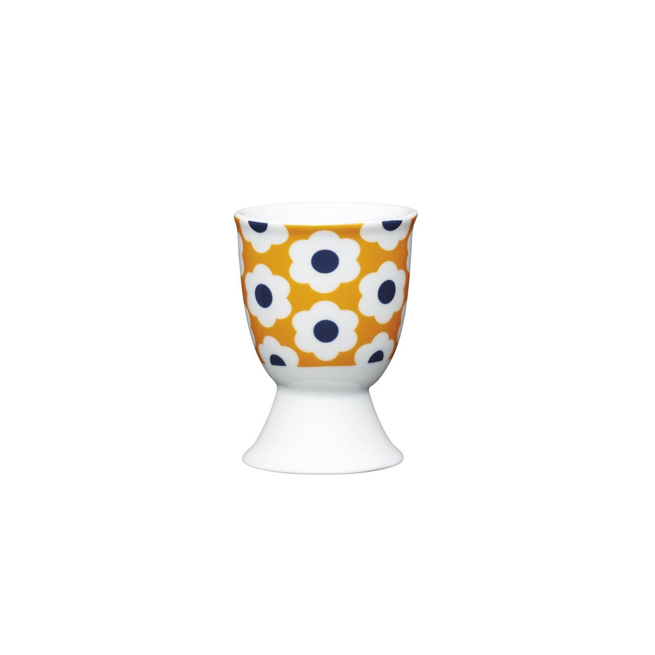 KITCHEN CRAFT EGG CUP RETRO FLOWER SPOT