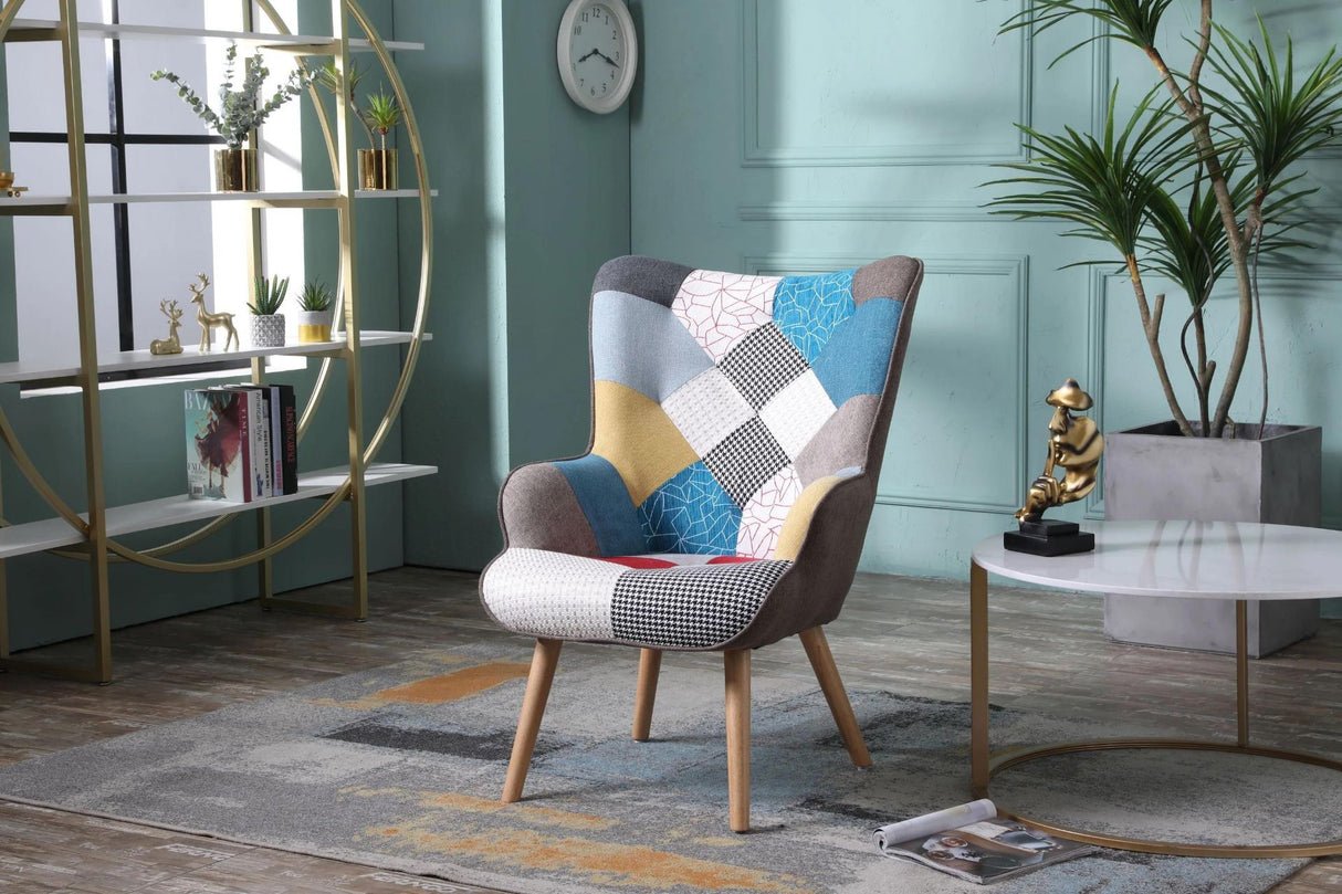 TAYLOR PATCHWORK OCCASSIONAL CHAIR