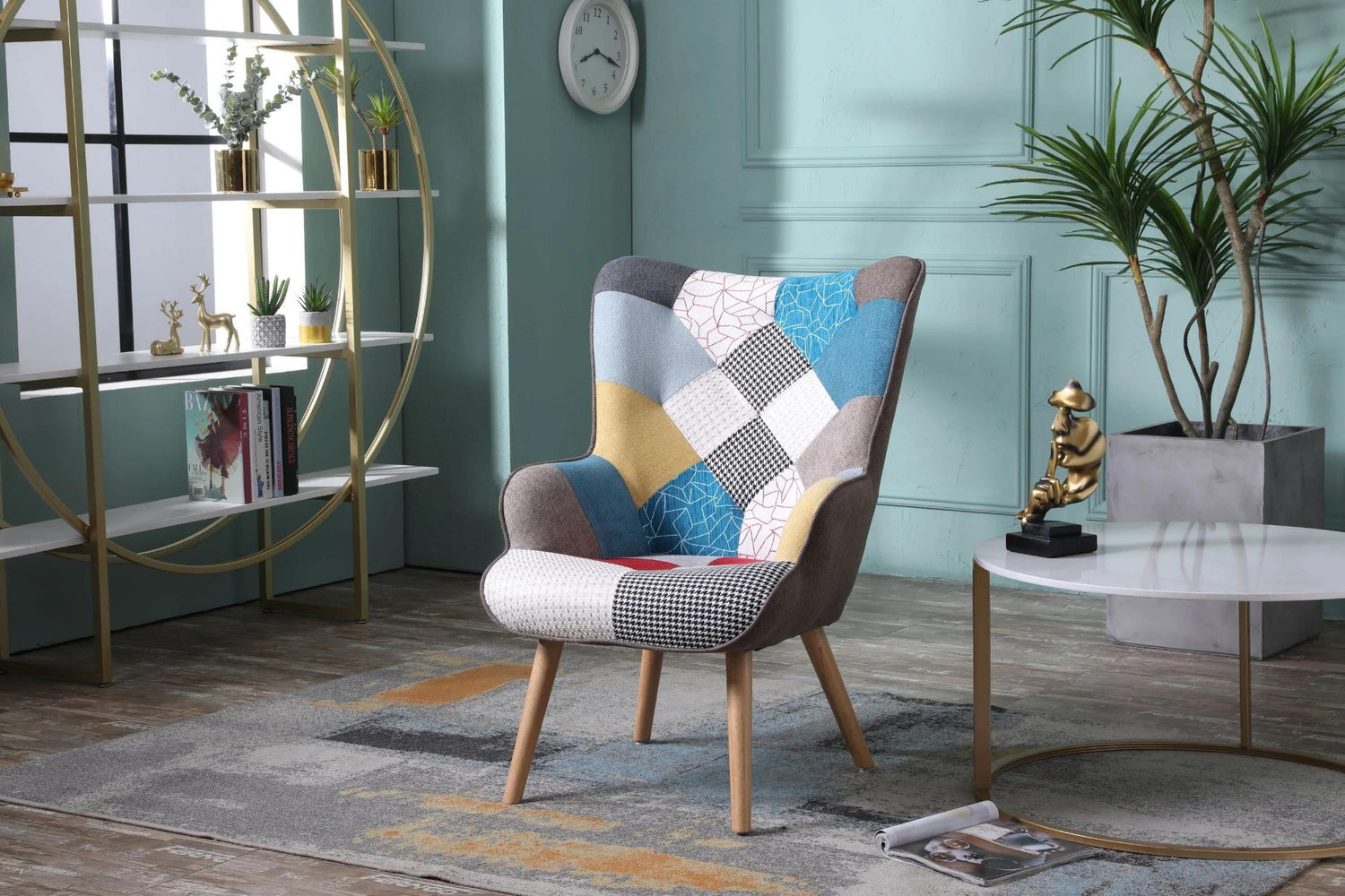 TAYLOR PATCHWORK OCCASSIONAL CHAIR