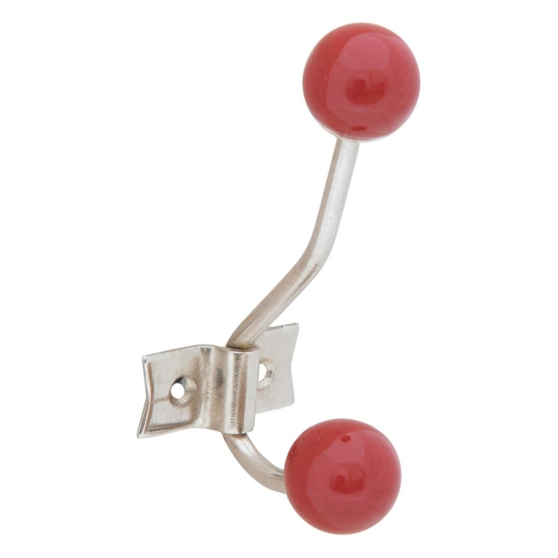 hook double metal / ceramic red