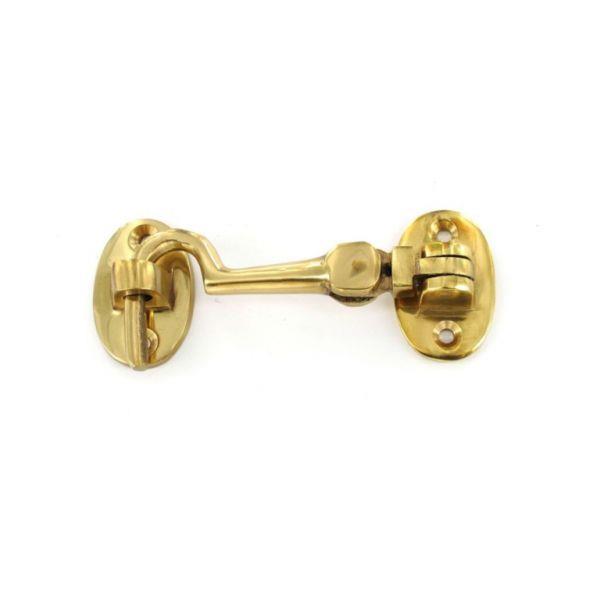 SECURIT BRASS CABIN HOOK 100MM