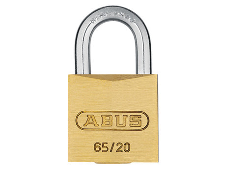 ABUS COMPACT BRASS PADLOCK 65C20 TWIN PACK