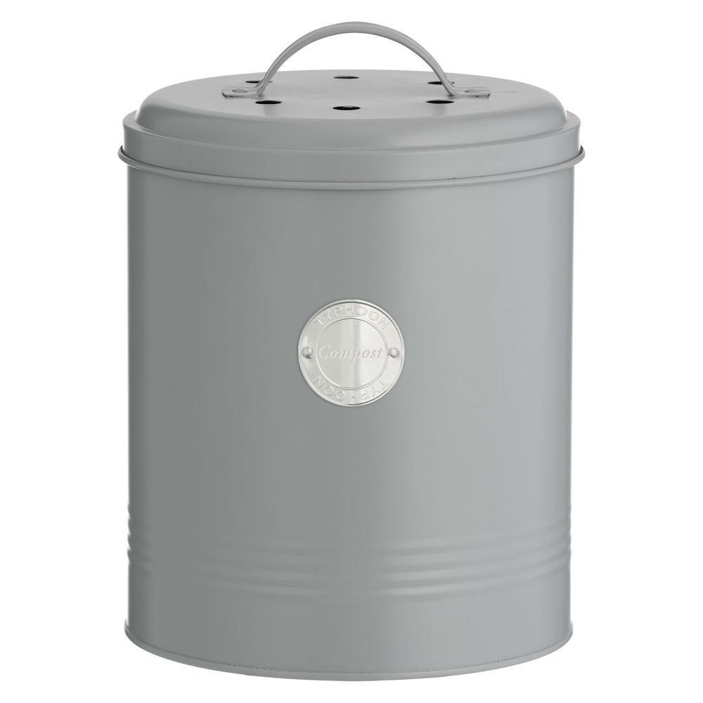 TYPHOON LIVING GREY COMPOST CADDY