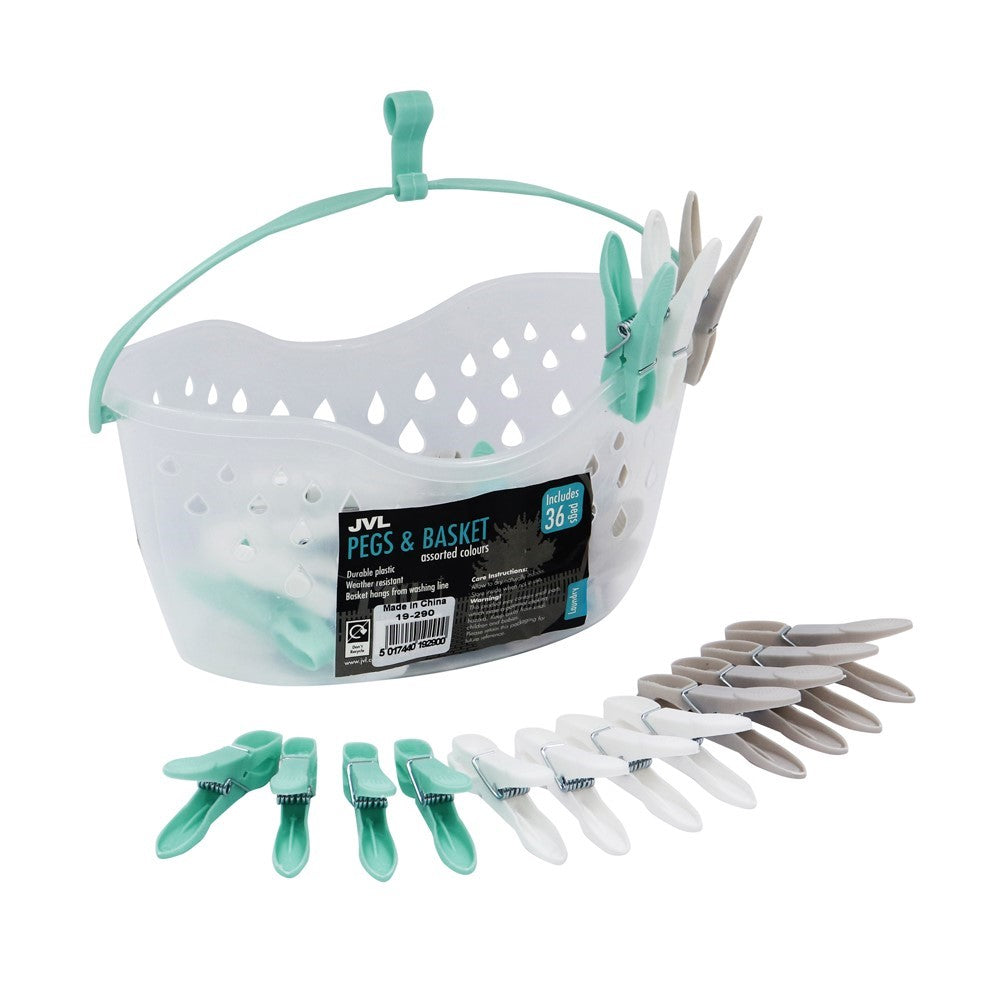 PEG BASKET WITH PEGS