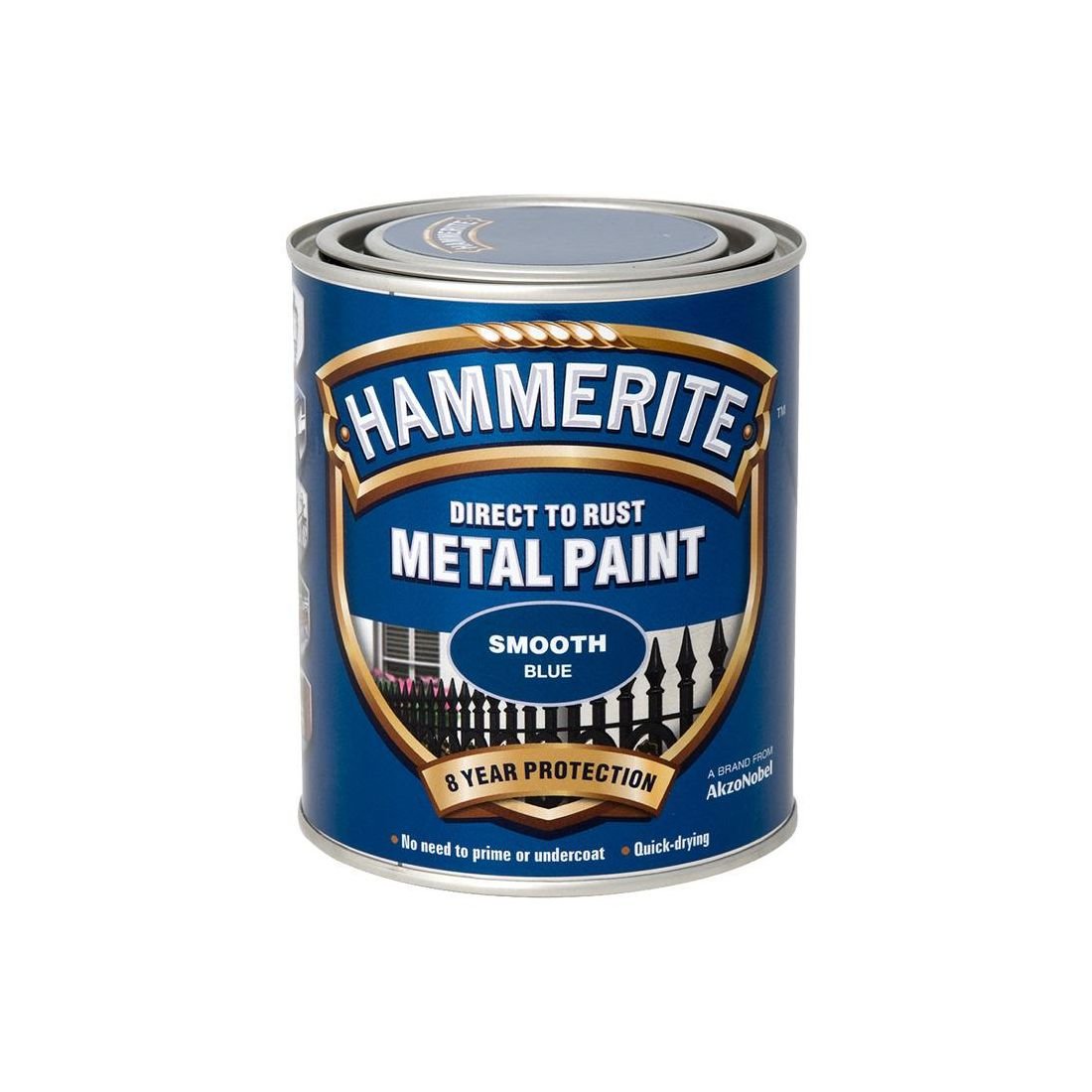HAMMERITE METAL PAINT SMOOTH BLUE 750ML