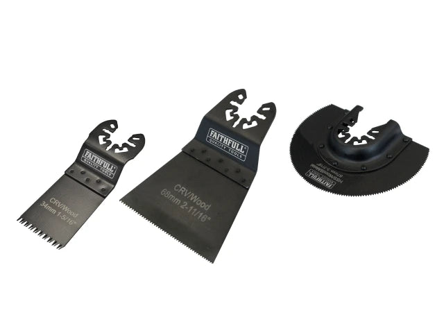 FAITHFULL MULTI-FUNCTION TOOL BLADE 3 PIECE SET
