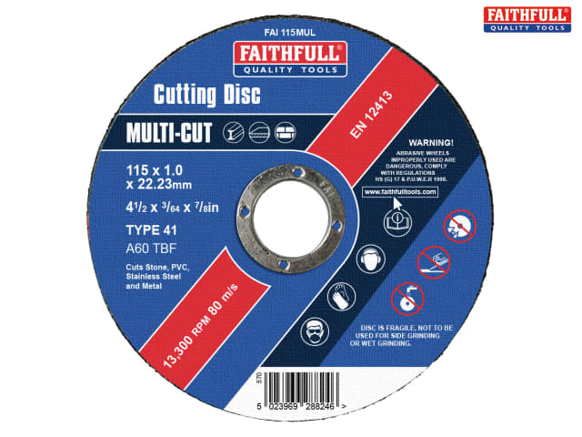 FAITHFULL MULTI DISC 115MM