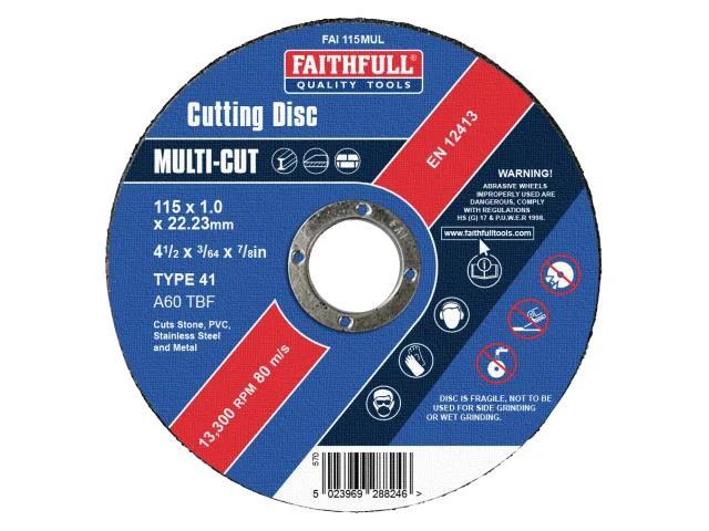 FAITHFULL MULTI DISC 115MM