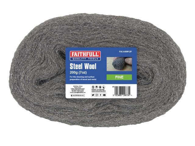 FAITHFULL STEEL WOOL FINE 200G