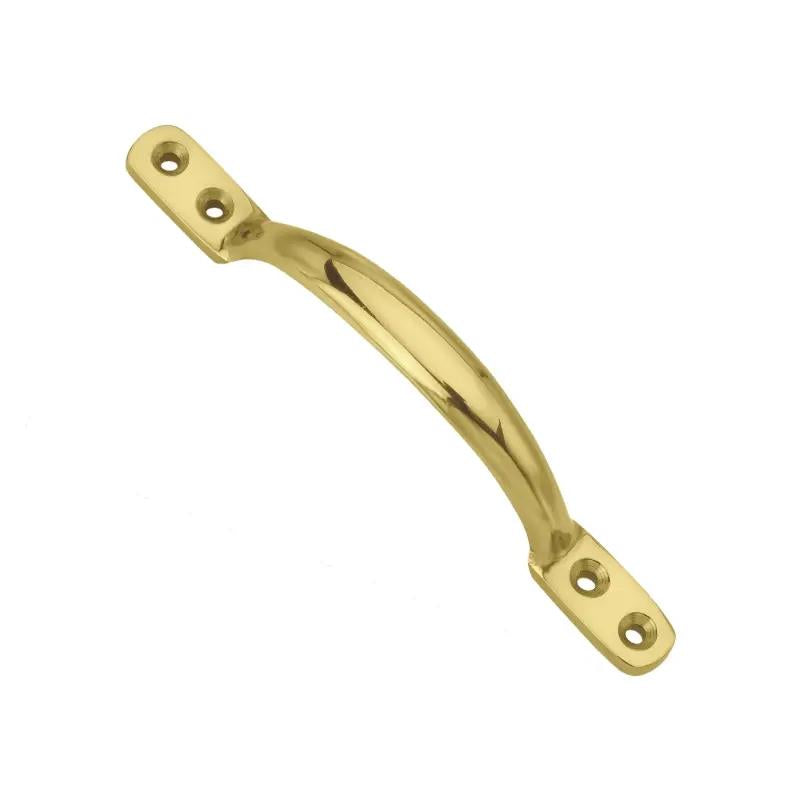 SECURIT SASH HANDLE BRASS 125MM