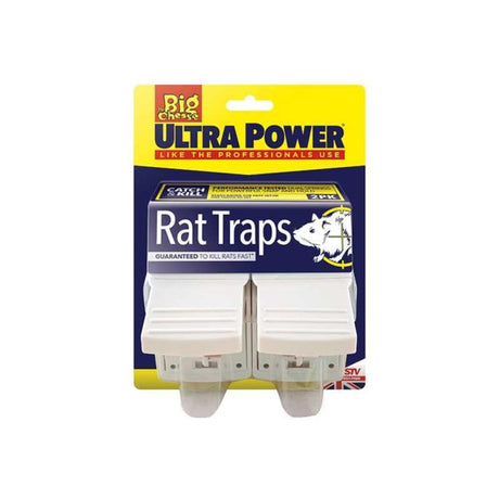 THE BIG CHEESE ULTRA POWER RAT TRAP 2 PACK