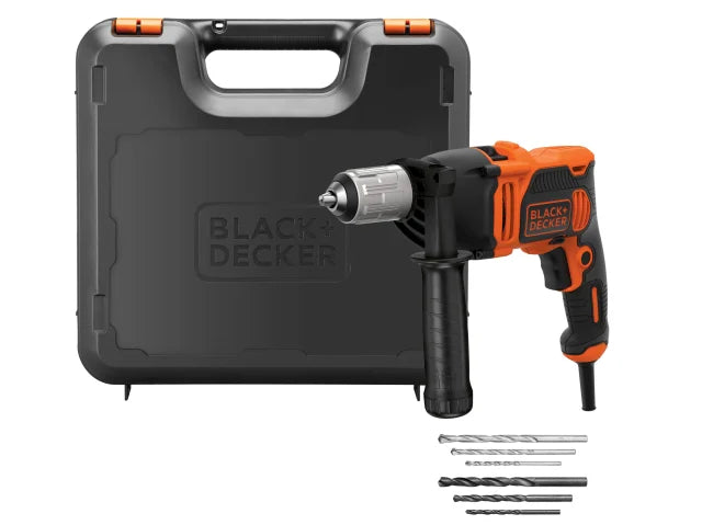 BLACK & DECKER HAMMER DRILL & KIT BOX 850W