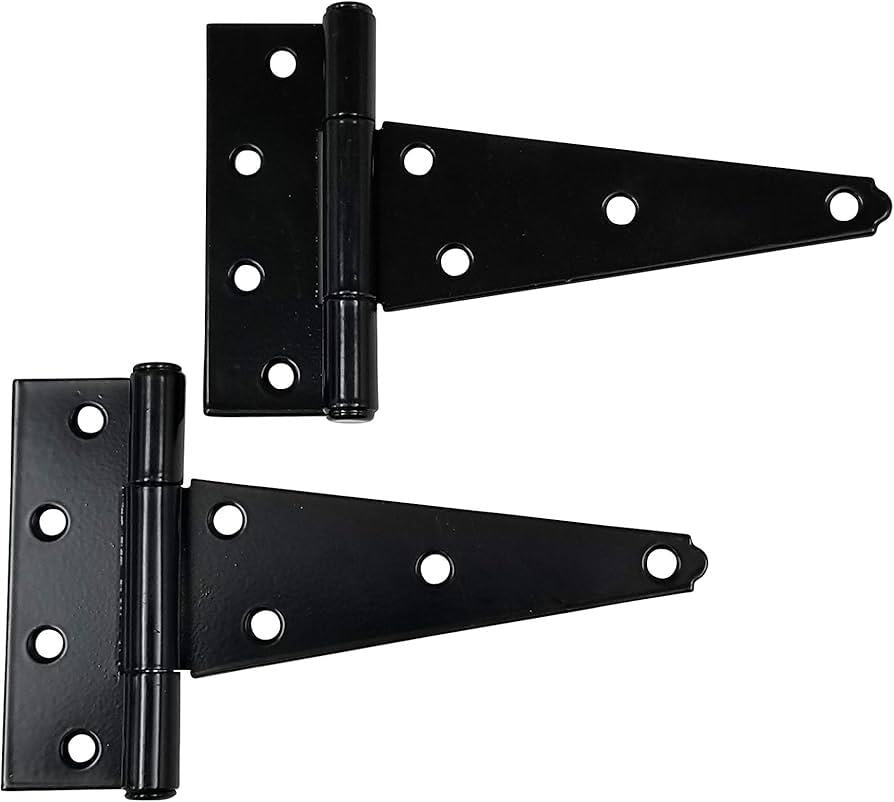 MOY T HINGES 6" BLACK