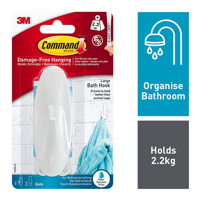 COMMAND LARGE BATH HOOK