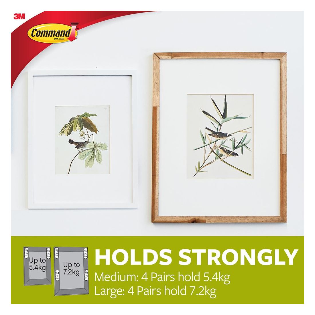 COMMAND PICTURE HANGING STRIPS LARGE & MEDIUM