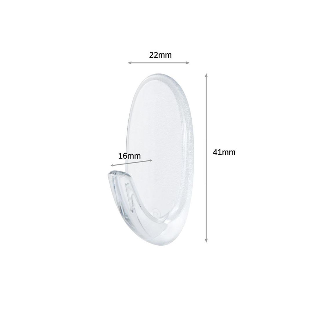 COMMAND SMALL HOOKS CLEAR