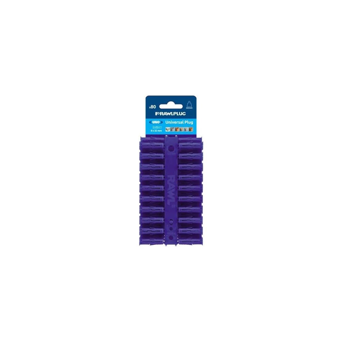 RAWLPLUG UNIVERSAL BLUE PLUG 80 PACK