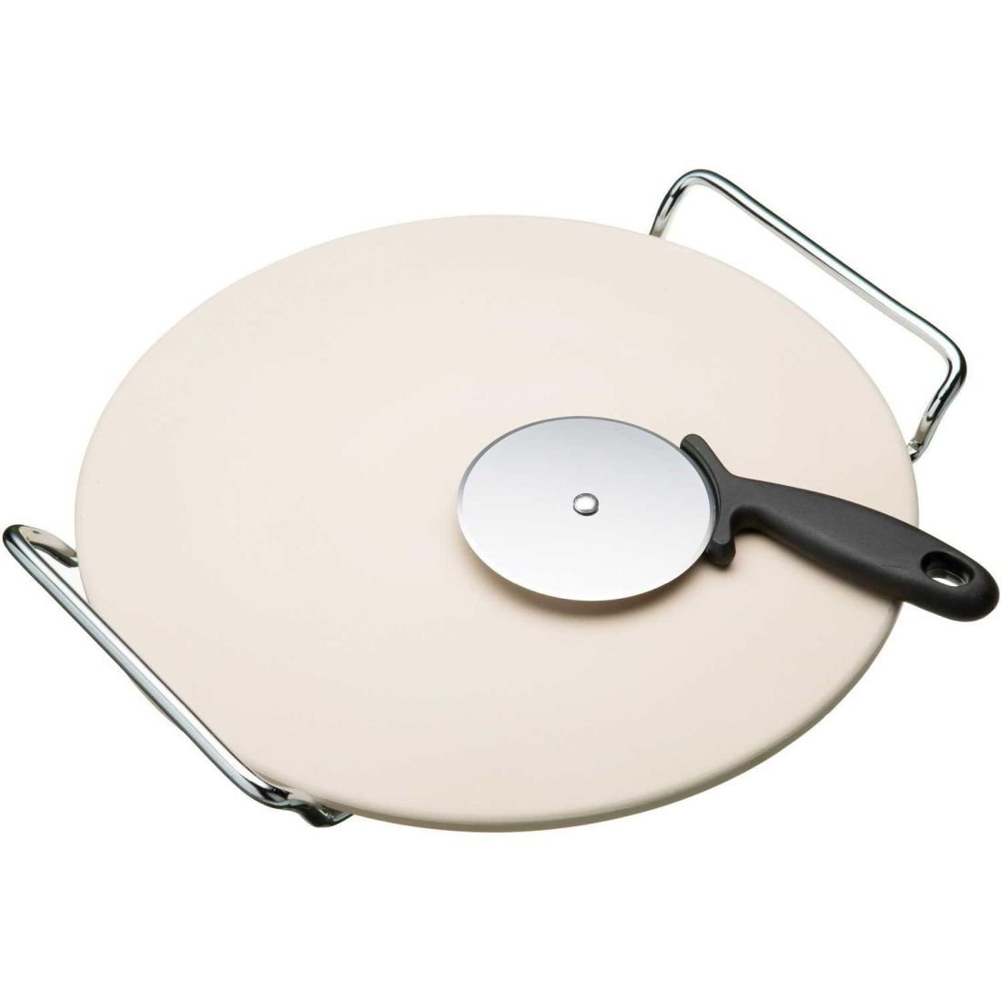 PIZZA STONE & WHEEL CUTTER
