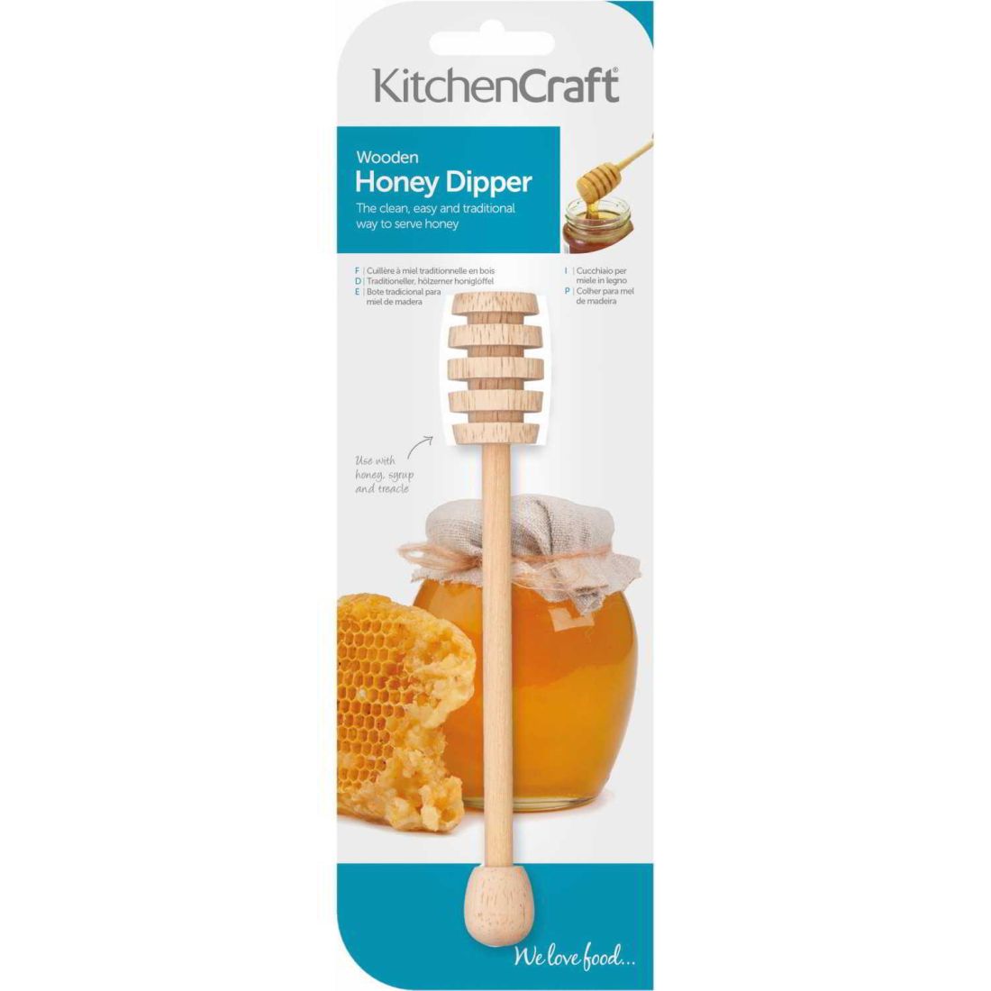 WOODEN HONEY DIPPER