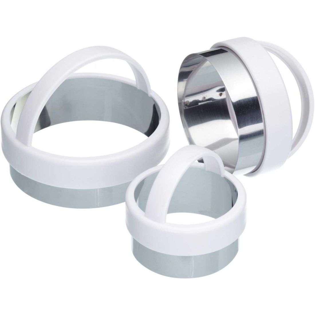 SET OF 3 PLAIN EDGE PASTRY CUTTERS