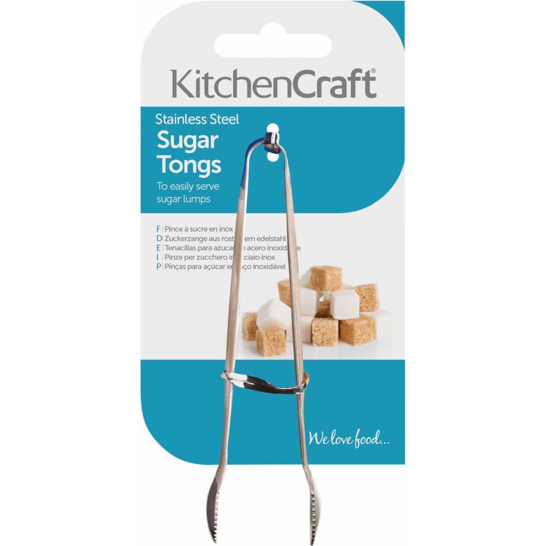 STAINLESS STEEL SUGAR TONGS