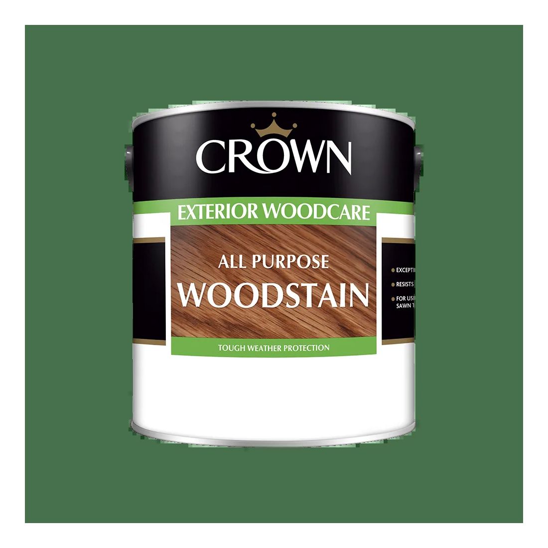 CROWN EXTERIOR ALL PURPOSE WOODSTAIN EBONY 5L